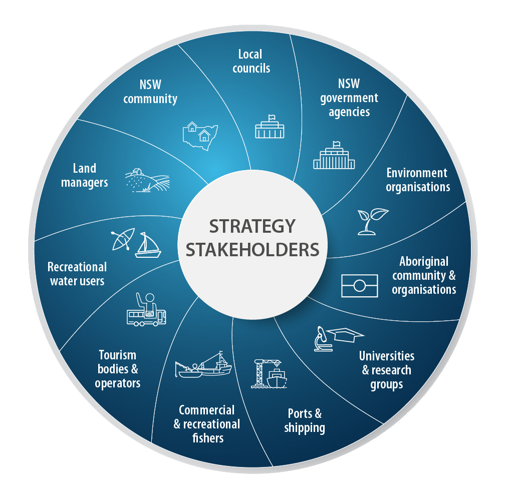 A diagram to illustrate the marine estate partners