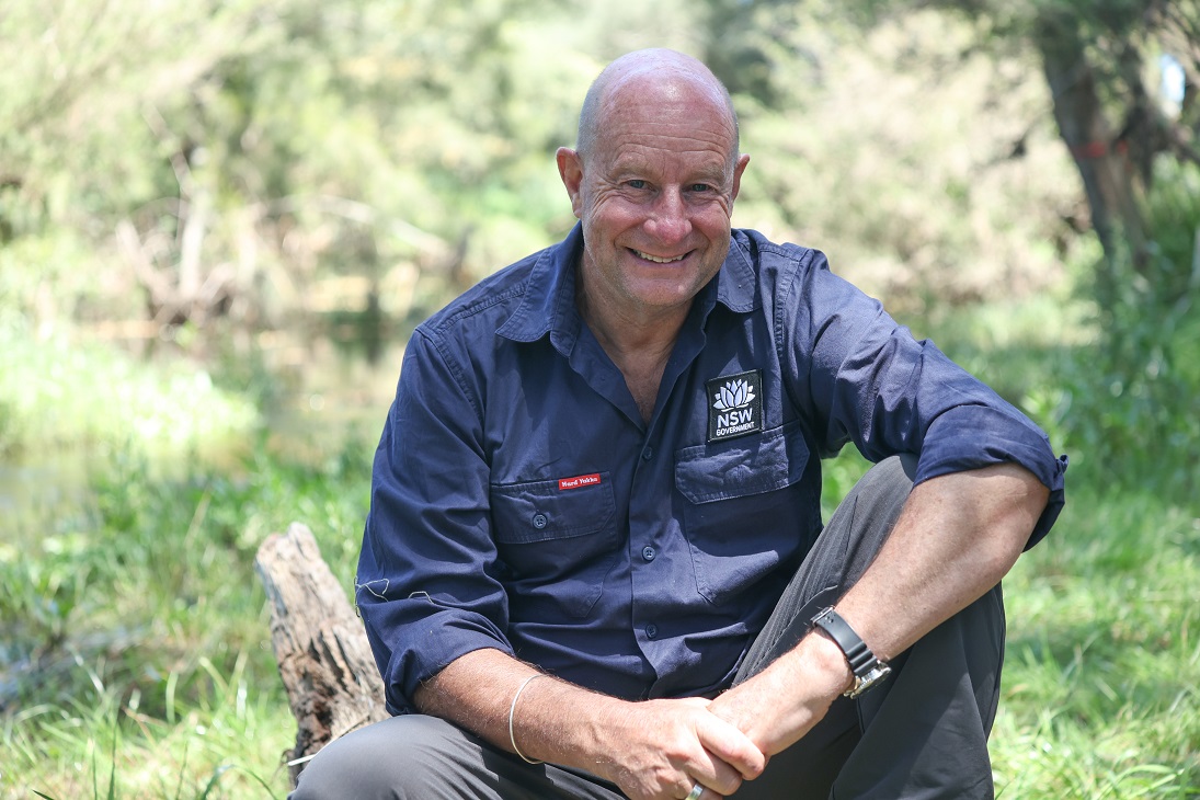 Man sitting in the bush